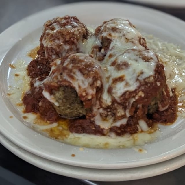 Cheesy Meatballs.